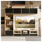 FUFU&GAGA Oakand TV Stand Entertainment Center Fits TVs Up To 75"
