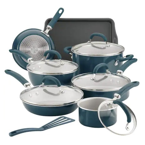 Rachael Ray 13-Piece Aluminum Nonstick Cookware Set