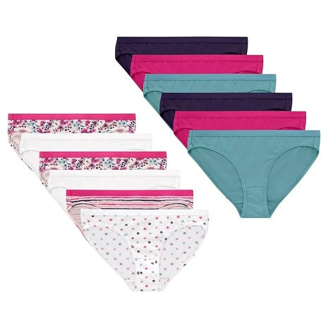 12 Hanes Girls Underwear (5 Colors)