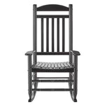 Black Wood Outdoor Rocking Chair