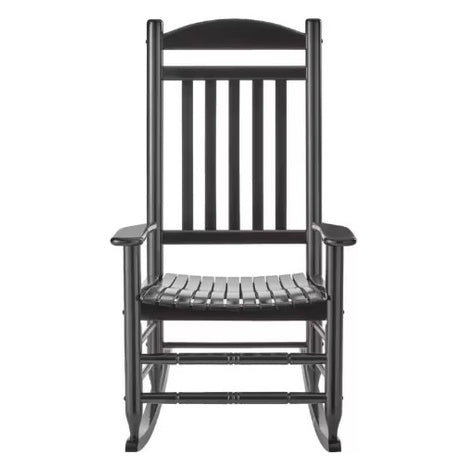 Black Wood Outdoor Rocking Chair