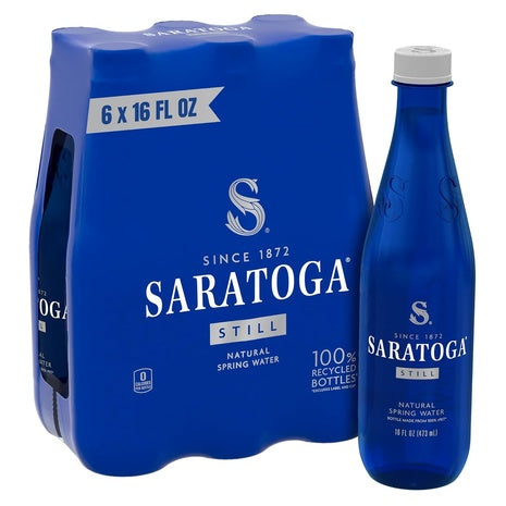 6-Pack Saratoga Spring Water Bottles