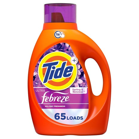 260 Loads Tide Ultra Febreze Liquid Laundry Detergent Spring & Renewal Scent