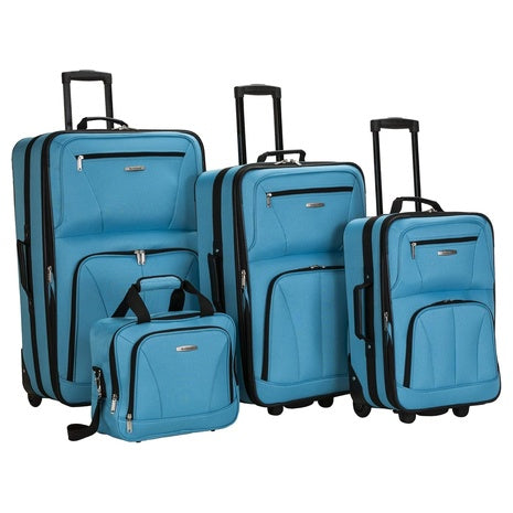 4-Piece Rockland Journey Softside Upright Luggage Set (Various)