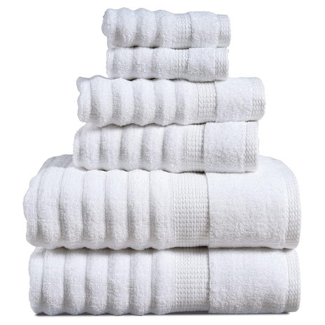 6-Piece Bathroom Towel Set (3 Colors)