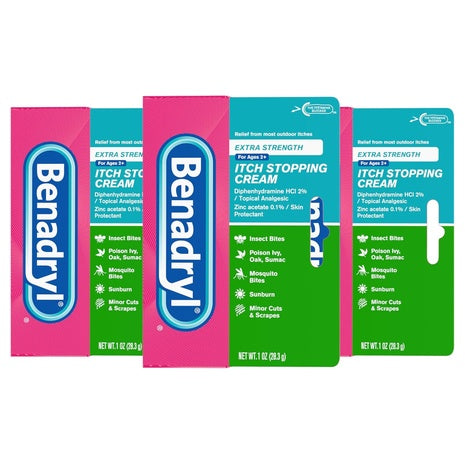 3-Pack Benadryl Extra Strength Itch Stopping Cream