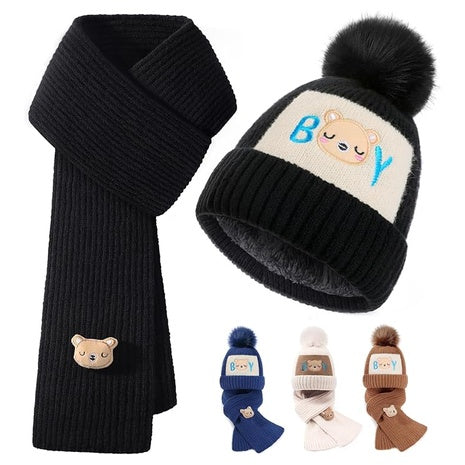 Kids' Winter Hat & Scarf Set