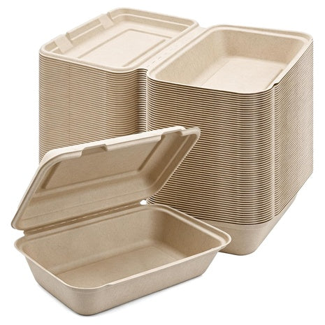 50-Pack Biodegradable To Go Food Containers