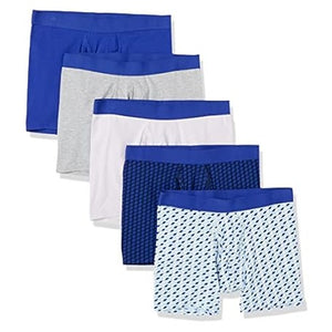 5 Men's Cotton Jersey Boxer Briefs