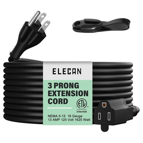 10FT 3-Prong Power Extension Cord