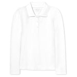 Children’s Place Girls’ Long Sleeve Pique Polo (3 Colors)