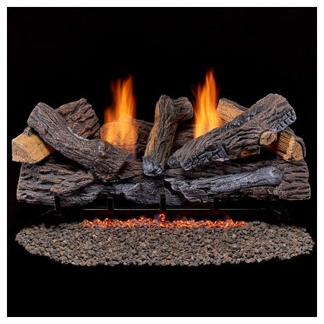 30” Duluth Forge Dual Fuel Ventless Fireplace Logs (33,000 BTU)