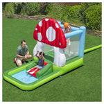 H2OGO! Mushroom Inflatable Bounce House with Slide & Splash Pool