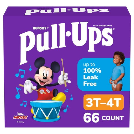 66 Pull-Ups Boys’ Potty Training Pants (3T–4T)