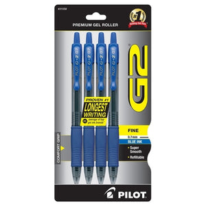 4 Pilot G2 Premium Gel Roller Pens