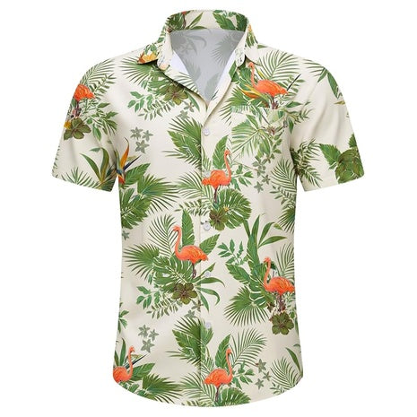 Men's Printed Tropical Beach Hawaiian Shirts (Various)