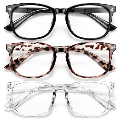 3-Pack Gaoye Women's Stylish Blue Light Glasses