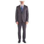 Savile Row Co Men's Hoxton Charcoal Plaid Notch Lapel Suit