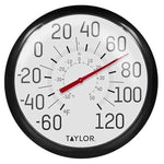 13.25" Taylor Big & Bold Indoor/Outdoor Wireless Wall Thermometer