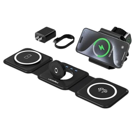 3 In 1 Wireless Foldable Charging Station For IPhone/Watch/Airpod
