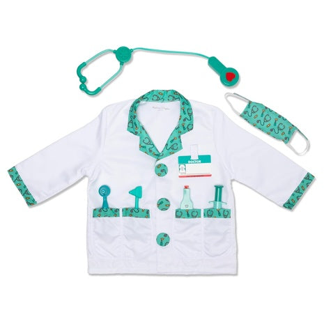 Melissa & Doug Doctor Role Play Costume Dress-Up Set
