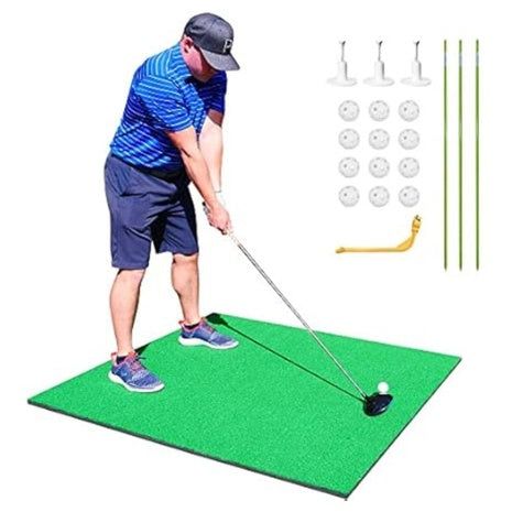 3' X 5' Premium Quality Golf Practice Hitting Mat W/ Balls & Tees