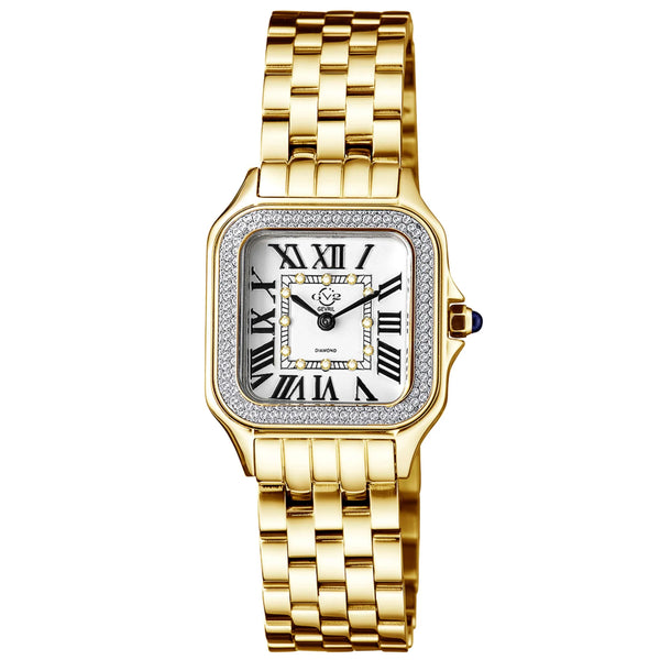 GV2 By Gevril Milan Diamond Quartz White Women's Watch