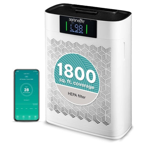 SereneLife Smart HEPA Air Purifier (1,076 Sq. Ft.)