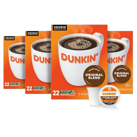 88 Dunkin' Original Blend Medium Roast Coffee K-Cup Pods