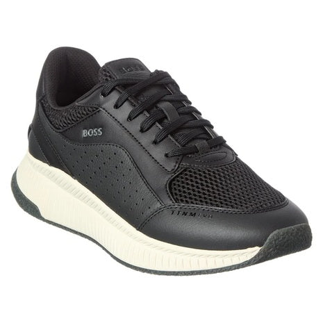 Hugo Boss Men's Ttnm Evo Leather Running Sneaker