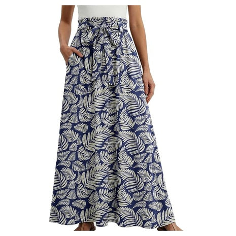 Women’s Flowy High Waisted Maxi Skirt (6+ Colors)