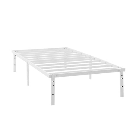Twin 14'' Heavy Duty Steel Slat Platform Bed Frame