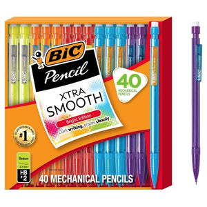 40 BIC Xtra Smooth Bright Edition Mechanical Pencils