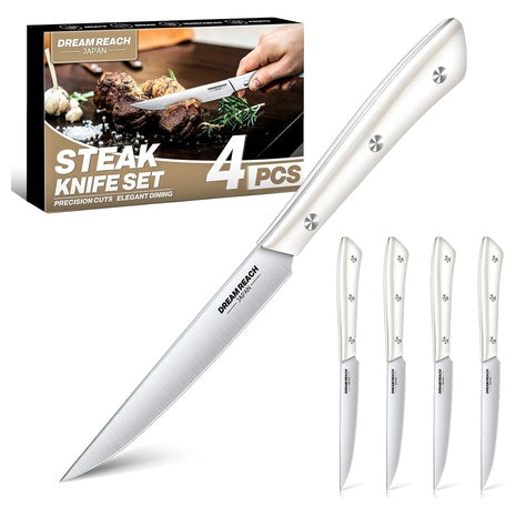 4 Japanese Stainless Steel Steak Knives