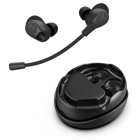 JLab Work Buds In-Ear True Wireless Headset with Detachable Noise Canceling Boom Mic