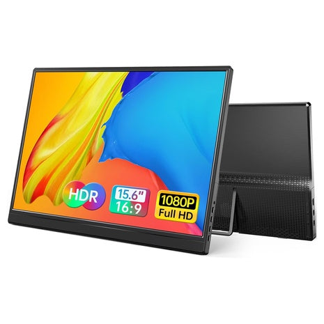 15.6" Portable FHD IPS Monitor With Speakers & Kickstand