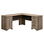 66.14"D X 66.14"W X 30.28"H Sauder Harbor View Computer Desk