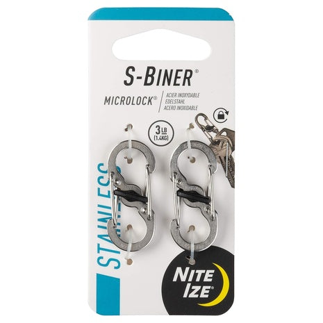 2-Pack Nite Ize S-Biner MicroLock Locking Key Holder