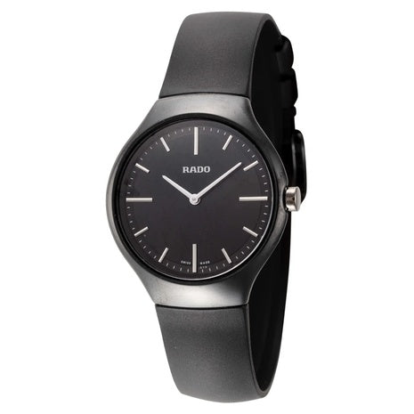 Rado True Thinline 30mm Black Dial Women's Quartz Watch