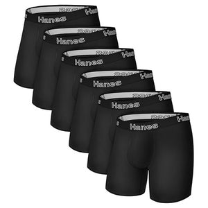 6-Pack Hanes Stretch Cotton Boxer Briefs (M,L,XL,XXL)