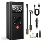 Portable Tire Inflator w/ Smart Digital Pressure Gauge