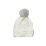 Jocelyn Women's Splatter Paint Faux Fur Trim Beanie