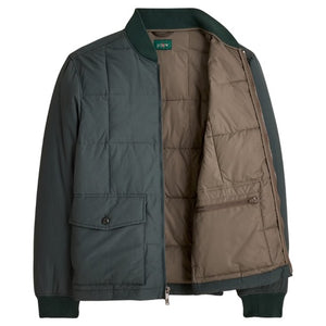 Men's Box Quilt Insulated Bomber Jacket w/ PrimaLoft