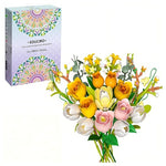 Rose Flower Bouquet Building Block Set (Lego-Compatible)