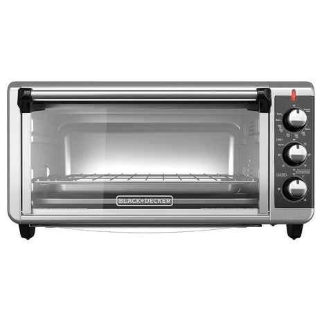 ‌Black+Decker 8-Slice Extra Wide Convection Toaster Oven
