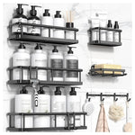 6 Large Shower Organizers with Soap Holder