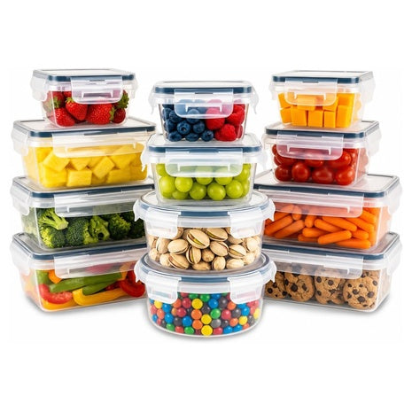 12-Piece BPA-Free Airtight Food Storage Containers With Lids