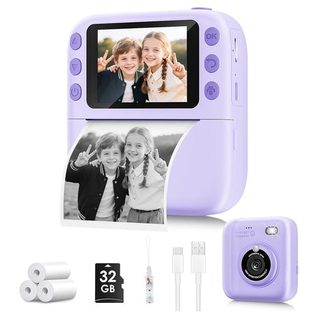 Instant Print Camera for Kids