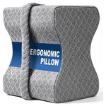 10.5" Memory Foam Knee Pillow W/ Strap For Side Sleepers
