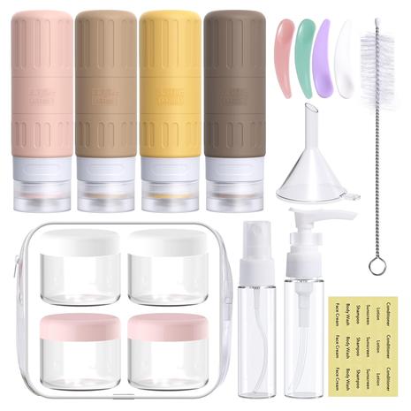 18-Count Portable Travel Toiletry Containers